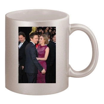 Jeremy Renner 11oz Metallic Silver Mug