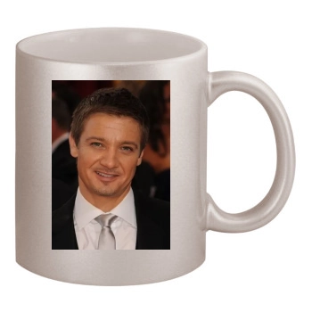 Jeremy Renner 11oz Metallic Silver Mug