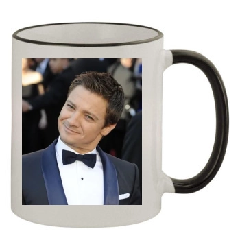 Jeremy Renner 11oz Colored Rim & Handle Mug