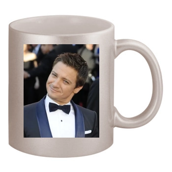 Jeremy Renner 11oz Metallic Silver Mug