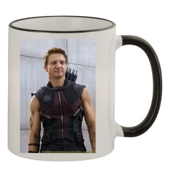 Jeremy Renner 11oz Colored Rim & Handle Mug