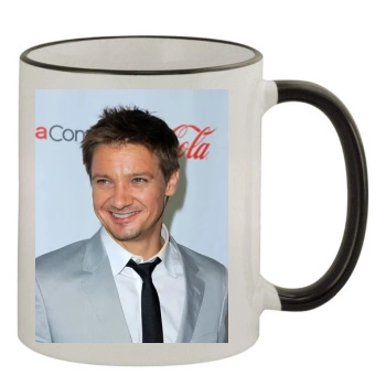 Jeremy Renner 11oz Colored Rim & Handle Mug