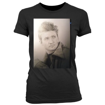 Jeremy Renner Women's Junior Cut Crewneck T-Shirt