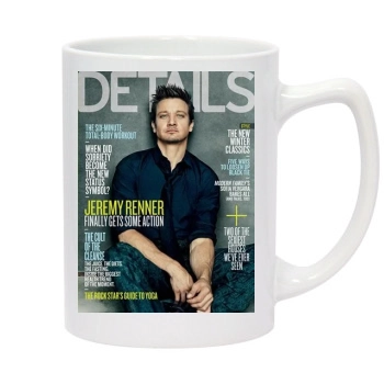 Jeremy Renner 14oz White Statesman Mug