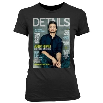 Jeremy Renner Women's Junior Cut Crewneck T-Shirt