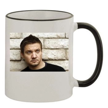 Jeremy Renner 11oz Colored Rim & Handle Mug