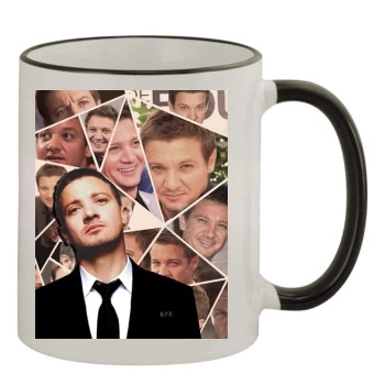 Jeremy Renner 11oz Colored Rim & Handle Mug