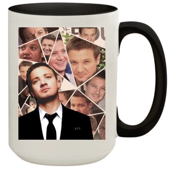 Jeremy Renner 15oz Colored Inner & Handle Mug