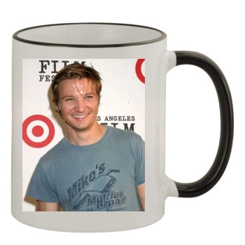 Jeremy Renner 11oz Colored Rim & Handle Mug