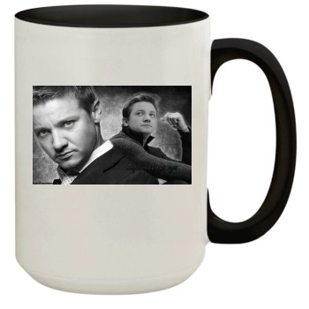 Jeremy Renner 15oz Colored Inner & Handle Mug