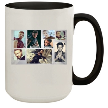 Jeremy Renner 15oz Colored Inner & Handle Mug