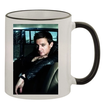 Jeremy Renner 11oz Colored Rim & Handle Mug