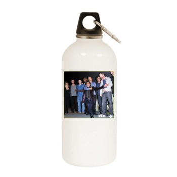 Jeremy Renner White Water Bottle With Carabiner