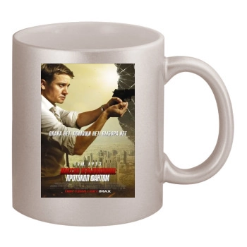 Jeremy Renner 11oz Metallic Silver Mug