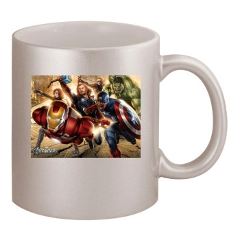 Jeremy Renner 11oz Metallic Silver Mug