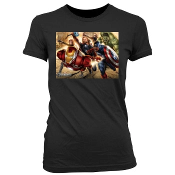 Jeremy Renner Women's Junior Cut Crewneck T-Shirt