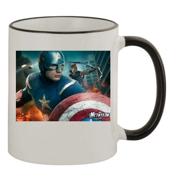 Jeremy Renner 11oz Colored Rim & Handle Mug