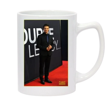 Jeremy Renner 14oz White Statesman Mug