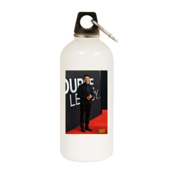 Jeremy Renner White Water Bottle With Carabiner