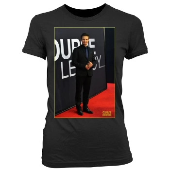 Jeremy Renner Women's Junior Cut Crewneck T-Shirt