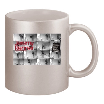 Jeremy Renner 11oz Metallic Silver Mug