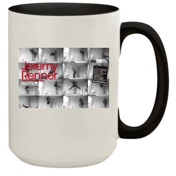 Jeremy Renner 15oz Colored Inner & Handle Mug