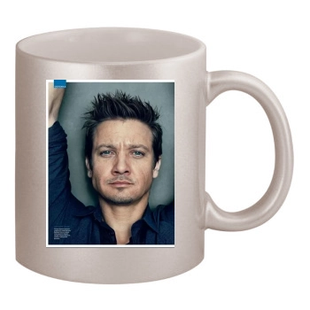 Jeremy Renner 11oz Metallic Silver Mug