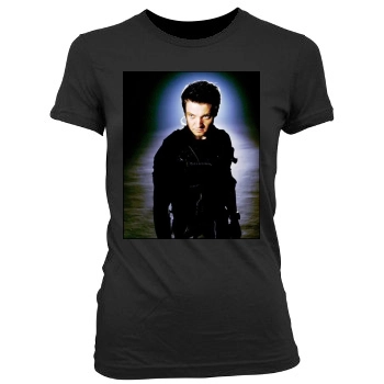 Jeremy Renner Women's Junior Cut Crewneck T-Shirt