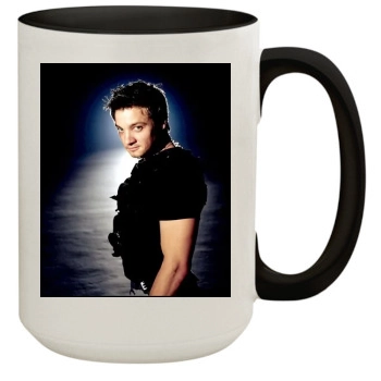 Jeremy Renner 15oz Colored Inner & Handle Mug