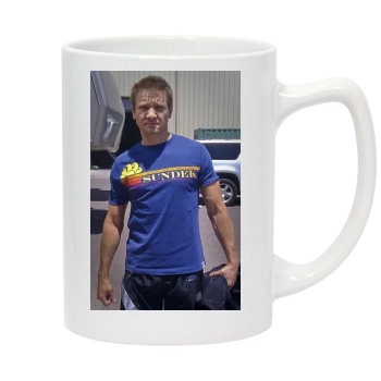 Jeremy Renner 14oz White Statesman Mug