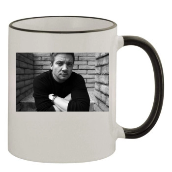 Jeremy Renner 11oz Colored Rim & Handle Mug