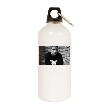 Jeremy Renner White Water Bottle With Carabiner