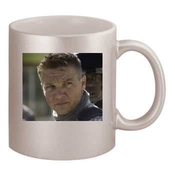 Jeremy Renner 11oz Metallic Silver Mug