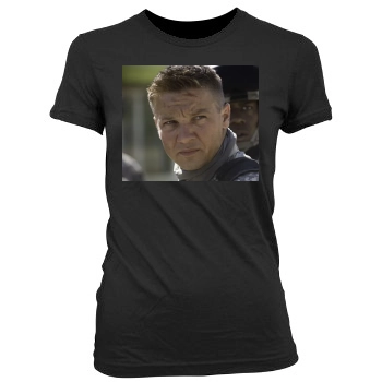 Jeremy Renner Women's Junior Cut Crewneck T-Shirt