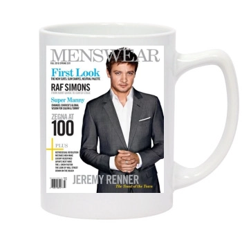 Jeremy Renner 14oz White Statesman Mug