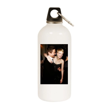 Jeremy Renner White Water Bottle With Carabiner