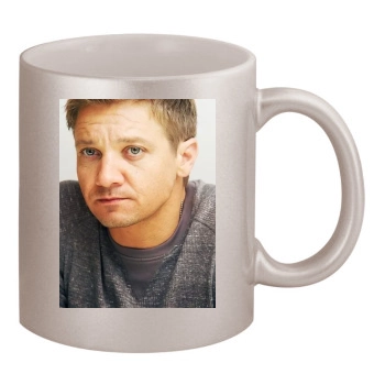 Jeremy Renner 11oz Metallic Silver Mug