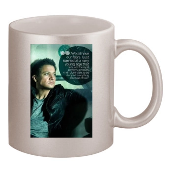 Jeremy Renner 11oz Metallic Silver Mug