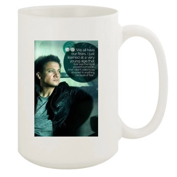 Jeremy Renner 15oz White Mug