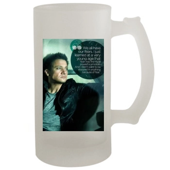 Jeremy Renner 16oz Frosted Beer Stein