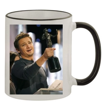 Jeremy Renner 11oz Colored Rim & Handle Mug