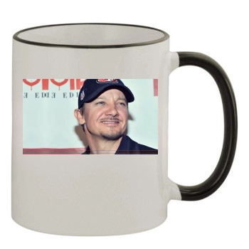 Jeremy Renner 11oz Colored Rim & Handle Mug