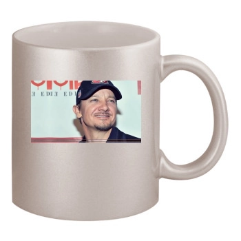 Jeremy Renner 11oz Metallic Silver Mug