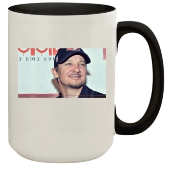 Jeremy Renner 15oz Colored Inner & Handle Mug