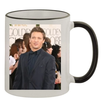 Jeremy Renner 11oz Colored Rim & Handle Mug