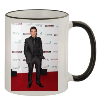 Jeremy Renner 11oz Colored Rim & Handle Mug