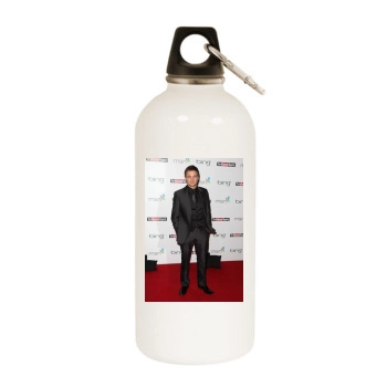 Jeremy Renner White Water Bottle With Carabiner