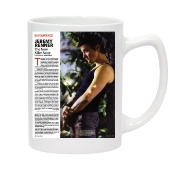 Jeremy Renner 14oz White Statesman Mug