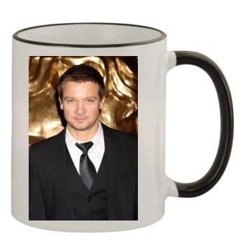 Jeremy Renner 11oz Colored Rim & Handle Mug