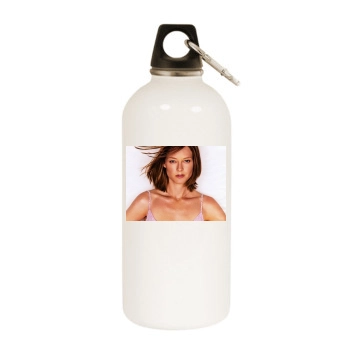 Jodie Foster White Water Bottle With Carabiner